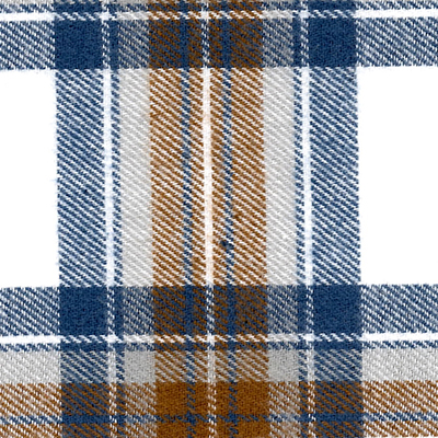 Rodeo cotton flannel shirting blue brown white plaid